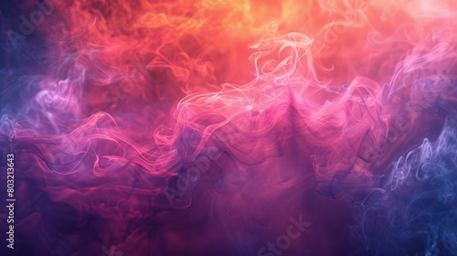 Colorful smoke background with vibrant colors