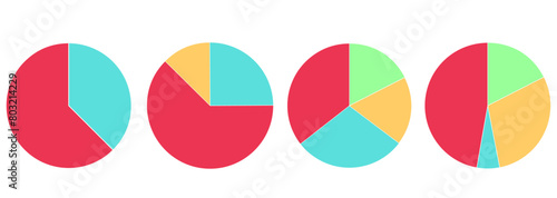 Pie chart with slices