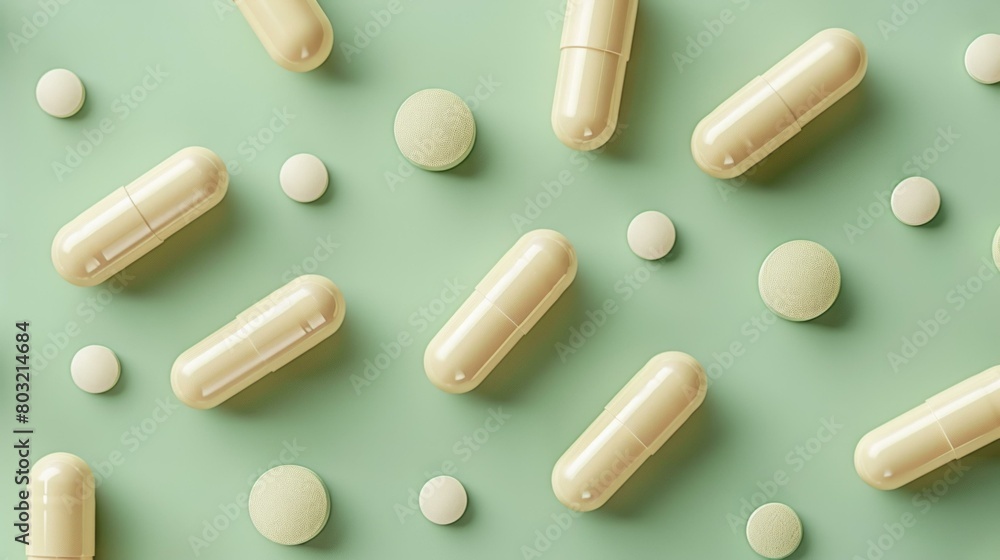 Close-up of various pills and capsules Close-up of various pills and capsules