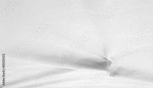 Soft white wrinkled fabric for graphic design or wallpaper