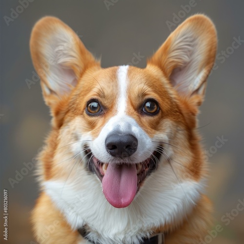 A happy looking corgi with a big smile on its face