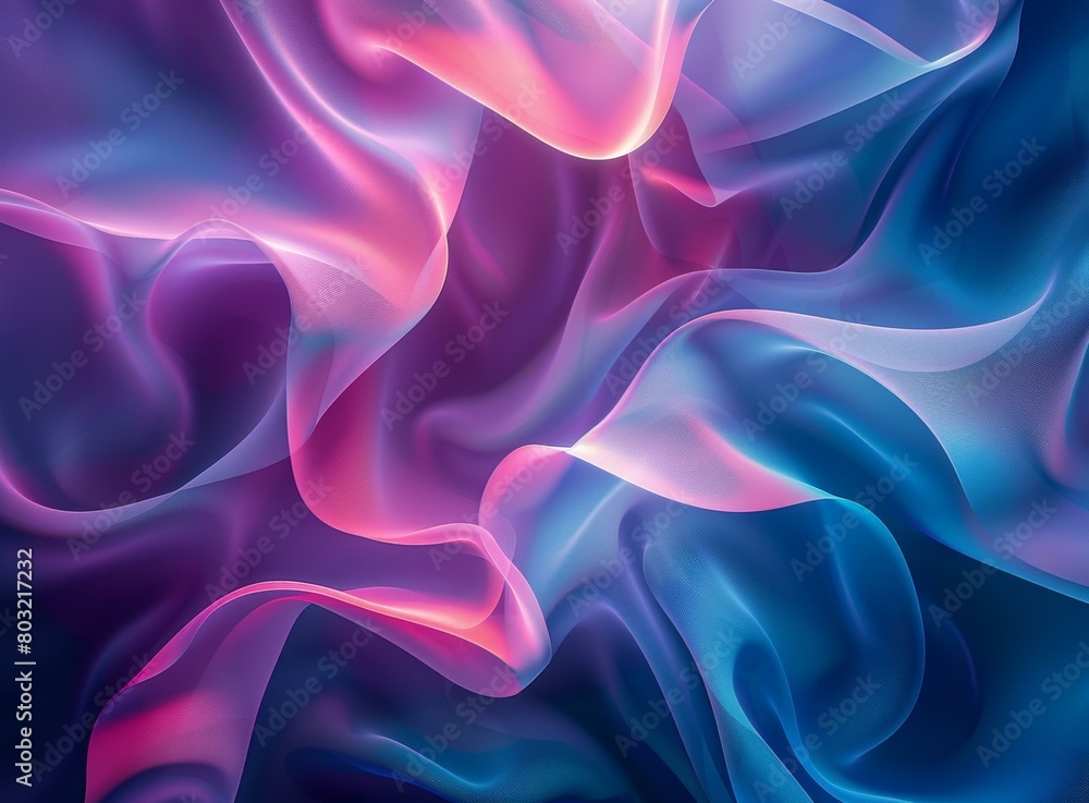 Fototapeta premium Colorful abstract background with smooth and soft folds