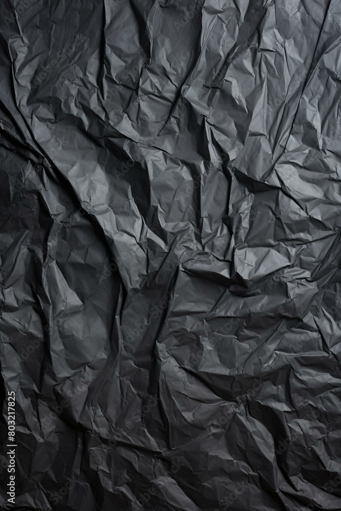 Black crumpled paper texture background Black crumpled paper texture background