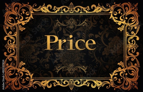 Price: a captivating logo text against a stunning backdrop, enhancing brand identity and visual appeal, perfect for marketing and communication strategies