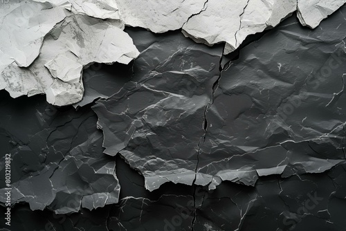 Black and white marble texture background photo