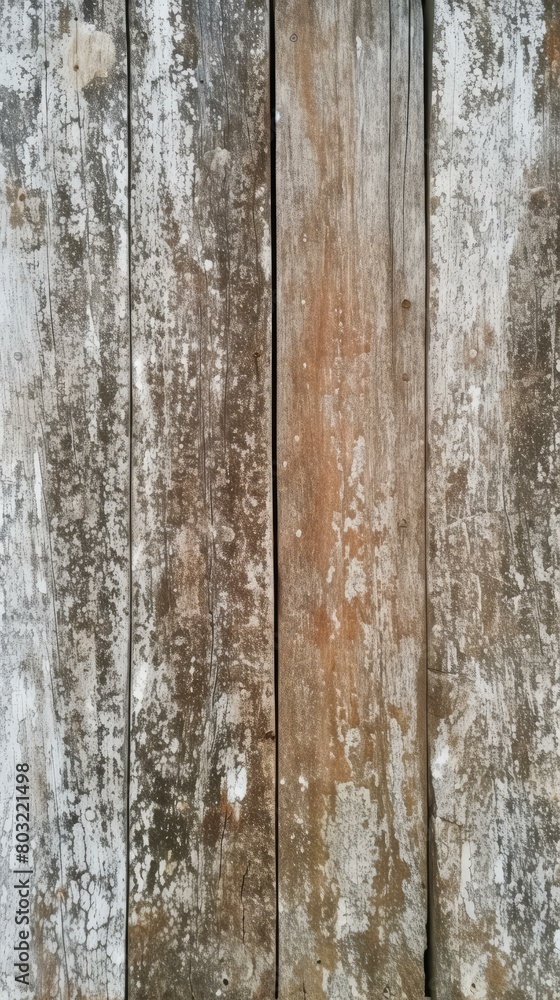 Old wooden fence with white paint peeling off Old wooden fence with white paint peeling off