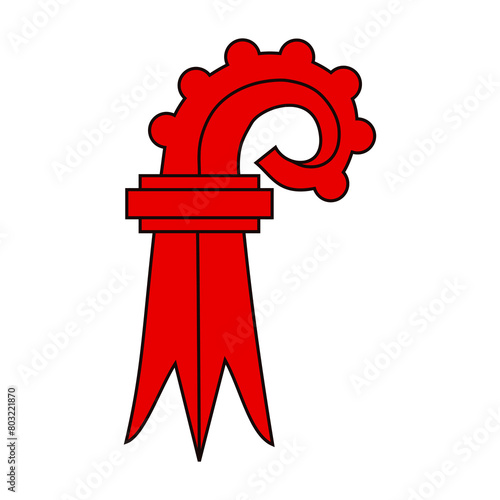 Flag of Canton of Basel Country Basel Landschaft Bale Campagne Switzerland