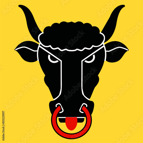 Flag of the Canton of Uri in (Switzerland)