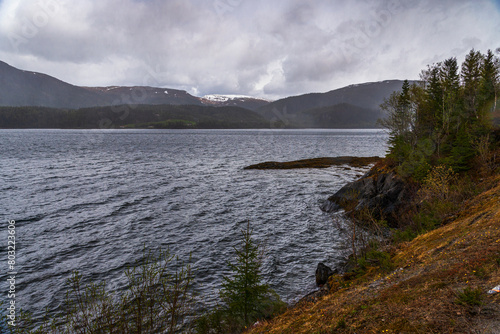  northern norway:nature sceneries on the road from Bronnoysund to Trondheim 