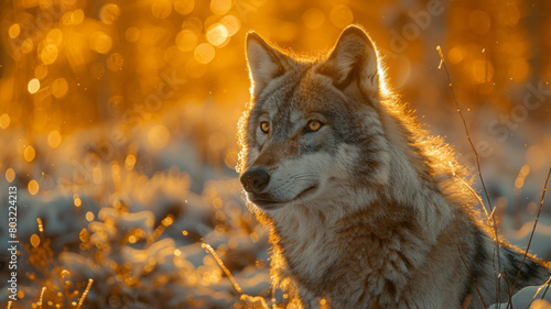 a wolf in the wilderness,generative ai