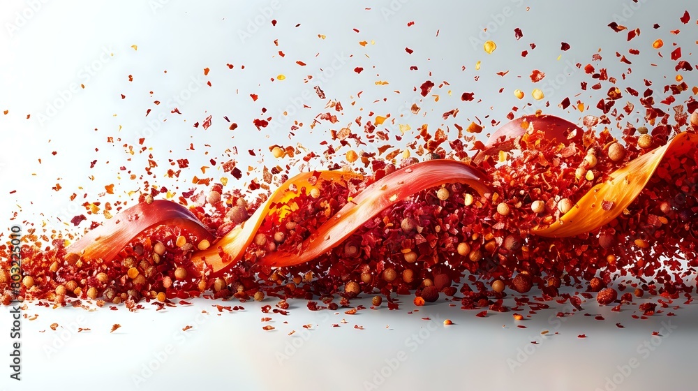 Chaos and Precision of Red Pepper Flakes