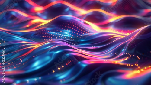Waves of digital luminescence ripple through cyberspace
