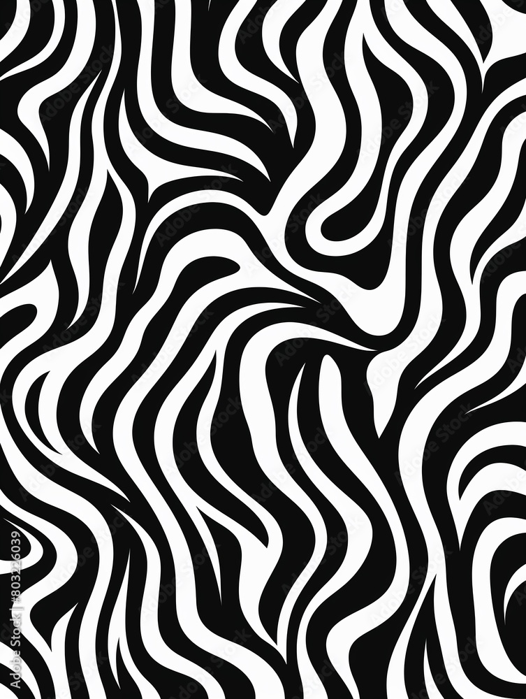 Simple lines, abstract animal motifs, monochrome elegance, highresolution seamless pattern for sophisticated ceramic art ,  vector and illustrations