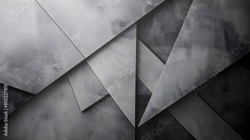Sophisticated Minimalist Grayscale Geometric Framed Pattern Background