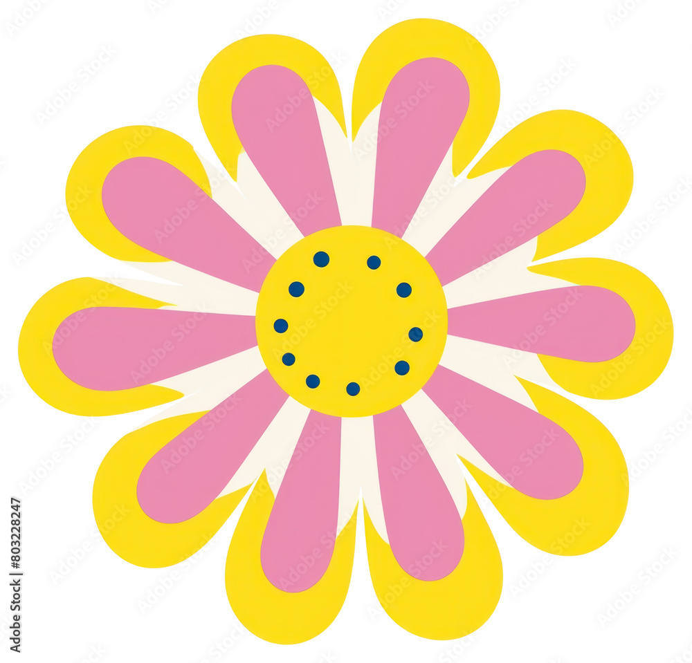 PNG Daisy pattern flower shape. PNG Daisy pattern flower shape.