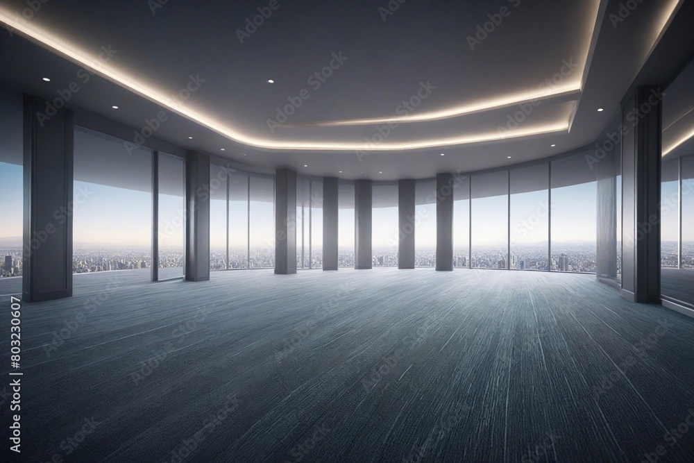 empty room with a light empty room with a light