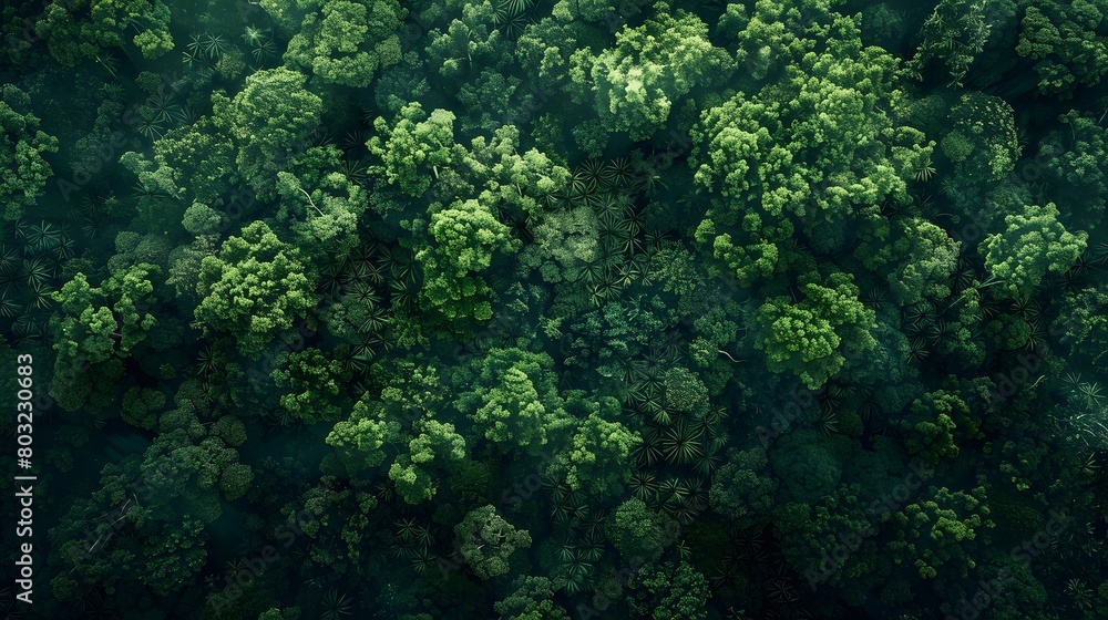 Aerial View of a Lush Forest Aerial View of a Lush Forest