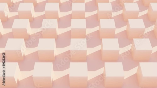 Dynamic Geometric Designs: Abstract 3D Motion Background Loop (ID: 803232601)