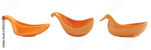 PNG gravy boat 3d icons and objects collection, in cartoon style minimal on transparent, white background, isolate photo