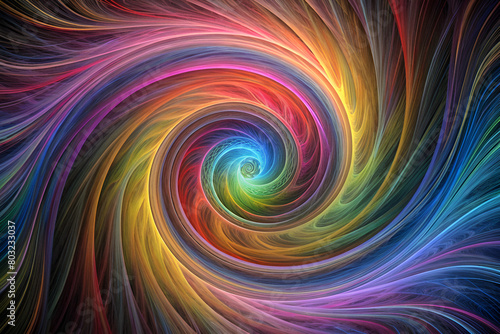 colorful swirl lines