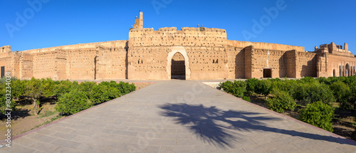 View of the Antique Palace "El Badi" of Marrakech - Morokko