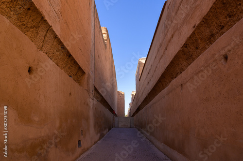 Entrance to the Antique Palace "El Badi" of Marrakech - Morokko