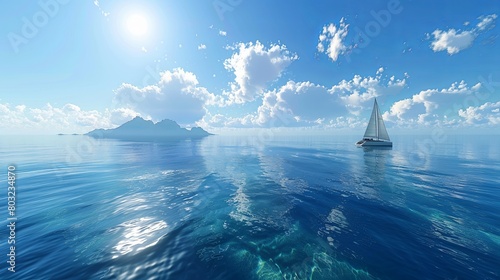 seaboat, summer, sea, clear weather © Mari