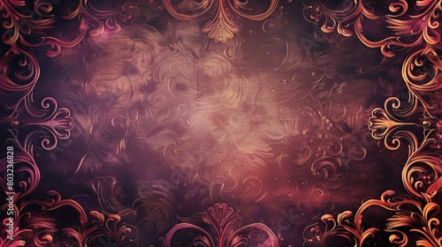 Wallpaper Mural ornament background  features intricate gothic-style ornamentation with a striking contrast of gold and dark blue, perfect for themes involving luxury, elegance, and historical artistry Torontodigital.ca