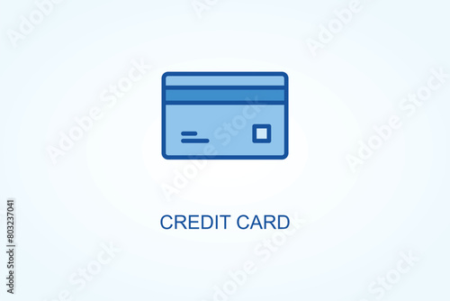 credit card  vector, icon or logo sign symbol illustration 