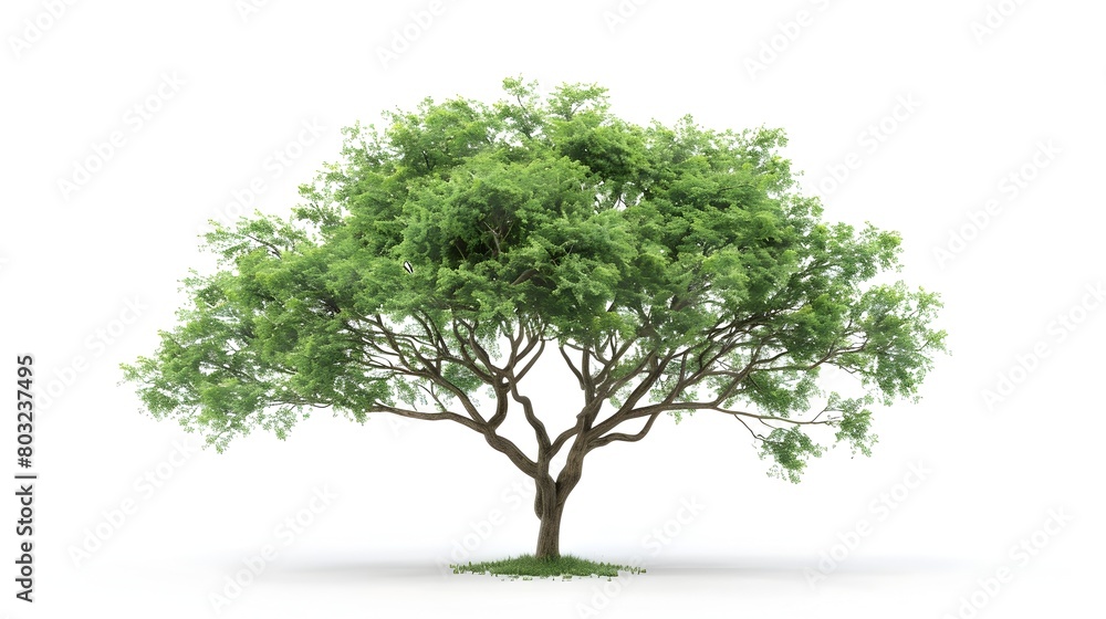 Lush and Verdant Tree in Serene Natural Landscape Lush and Verdant Tree in Serene Natural Landscape