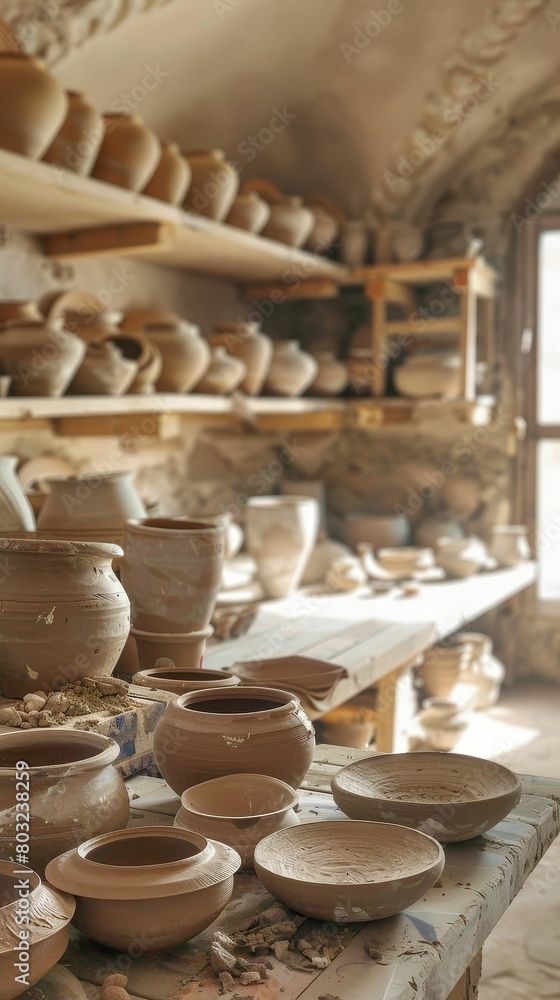 A hightech pottery studio where ancient techniques are preserved using stateoftheart technology A hightech pottery studio where ancient techniques are preserved using stateoftheart technology