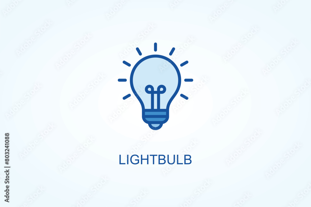 lightbulb vector, icon or logo sign symbol illustration lightbulb vector, icon or logo sign symbol illustration