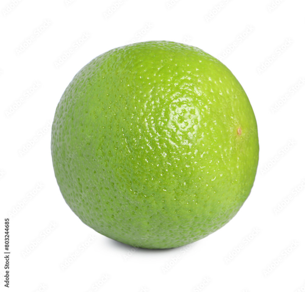 Citrus fruit. One fresh lime isolated on white Citrus fruit. One fresh lime isolated on white