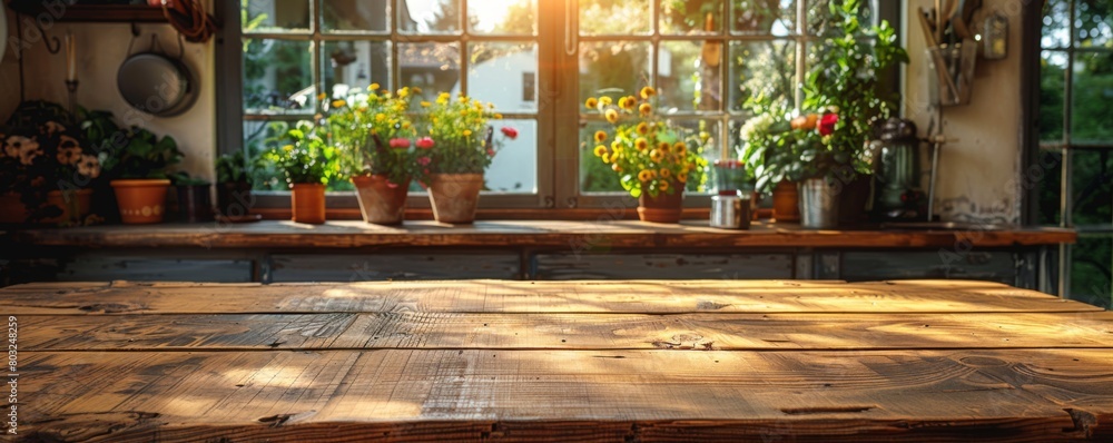 simple wooden table background