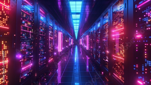 A virtual reality game where players explore the depths of a data center, uncovering hidden secrets and treasures © wasan