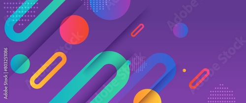 Colorful minimalist simple gradient geometric shape abstract banner with minimalist style. For business banner, formal backdrop, prestigious voucher, luxe invite, wallpaper and background