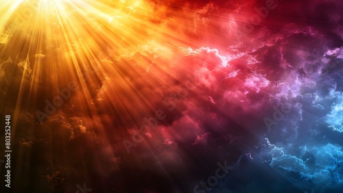 Sun Rays with Light Transition Effects Overlays: High-Quality Stock Image. Concept Sun Rays, Light Transition Effects, Overlays, High-Quality Stock Image