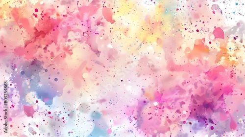 Vibrant Watercolor Pastel Splash Abstract Background