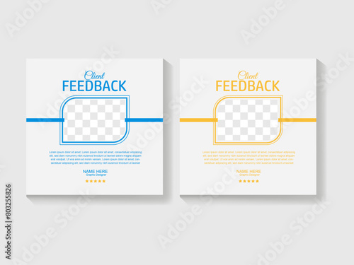 Client Feedback Design Template photo