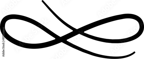 Сurly element swirl icon .Calligraphic swirl icon .Swoosh and swash symbol.  photo