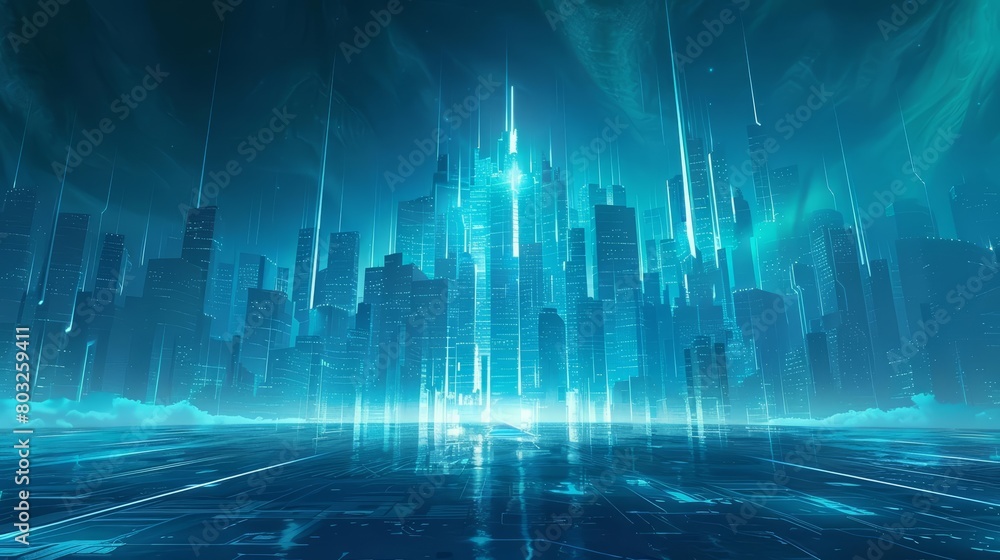 The city of the future is a place of gleaming skyscrapers, advanced technology, and endless possibilities. Explore the possibilities with this stunning digital painting. The city of the future is a place of gleaming skyscrapers, advanced technology, and endless possibilities. Explore the possibilities with this stunning digital painting.