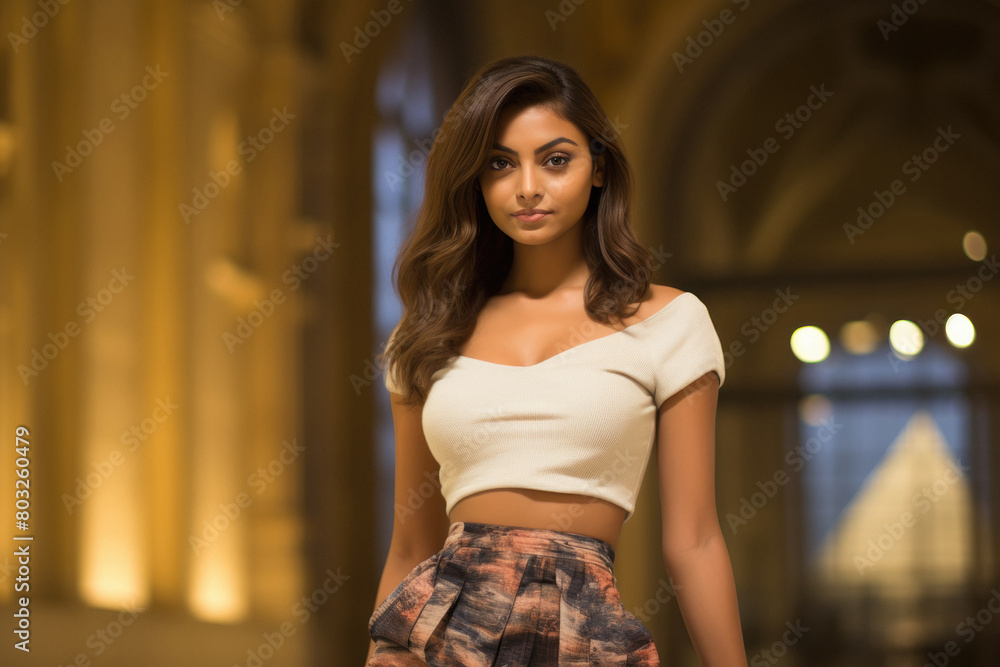 young woman wearing a short skirt young woman wearing a short skirt