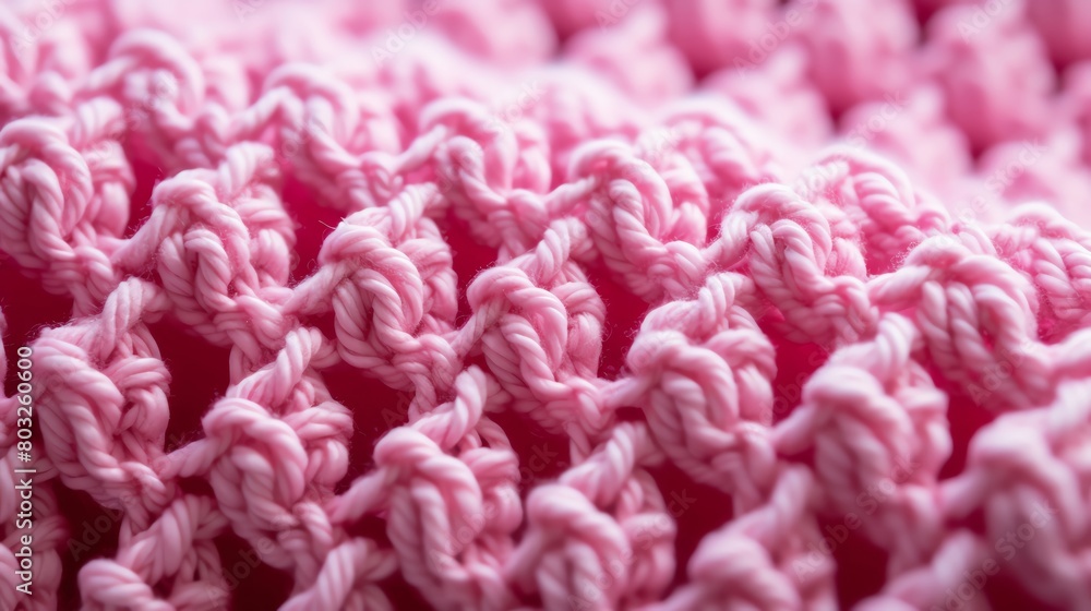 Generate an image of a pink crocheted blanket Generate an image of a pink crocheted blanket