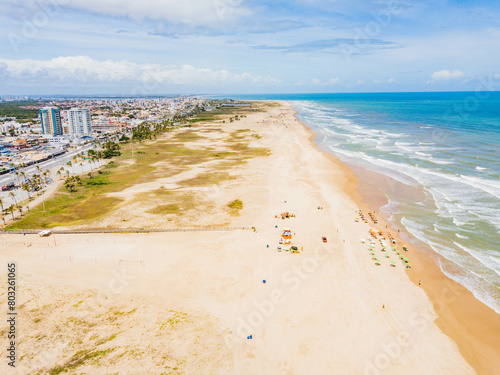 Aracaju - Sergipe. Aerial view of Atalaia beach