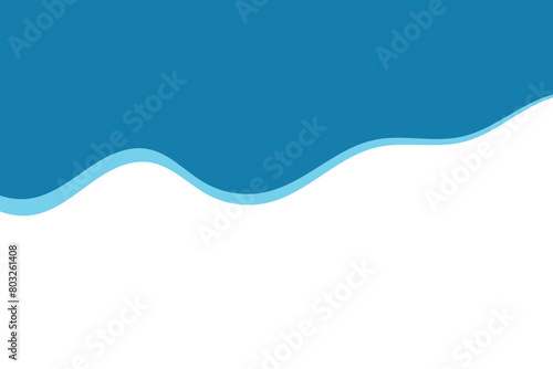 Wave icon, vector. Divider Header for App,  Posters, Banners template. Abstract blue background. Road dividers icon. Curve Lines, Drops, Wave icon of Design element. Vector illustration. photo