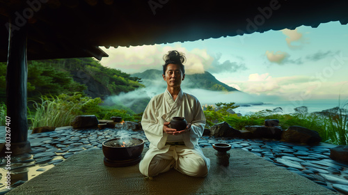 South Korean man in white l...