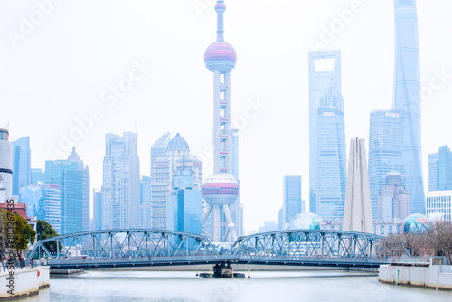 Poly Grand Theater in Jiading District, Shanghai-night view of modern urban architecture photo