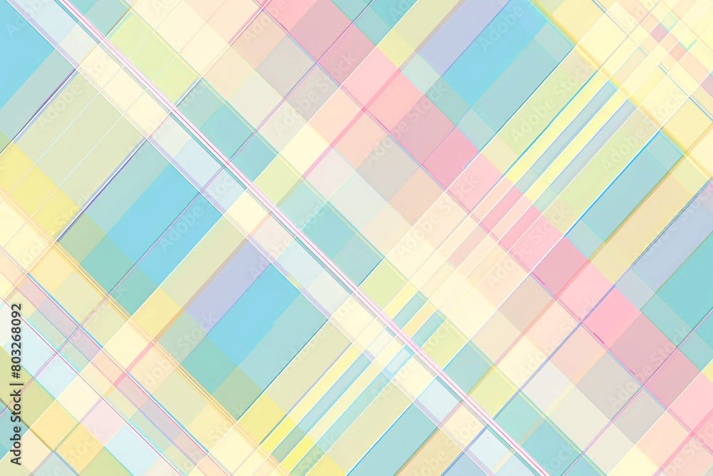 abstract pastel tartan plaid and stripe pattern with cute cotton candy color background abstract pastel tartan plaid and stripe pattern with cute cotton candy color background