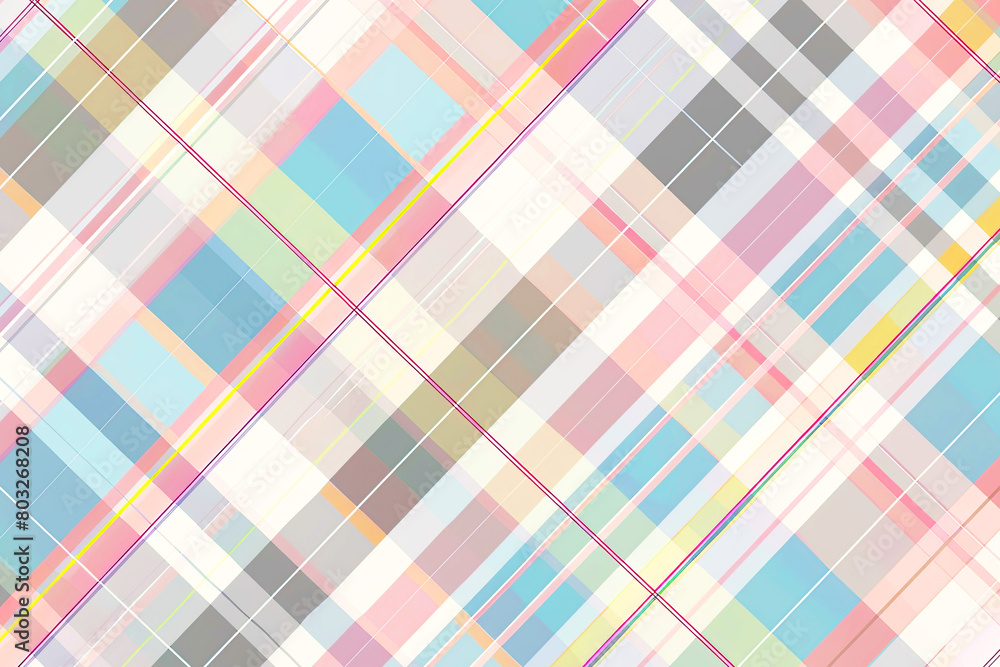 abstract pastel tartan plaid and stripe pattern with cute cotton candy color background abstract pastel tartan plaid and stripe pattern with cute cotton candy color background