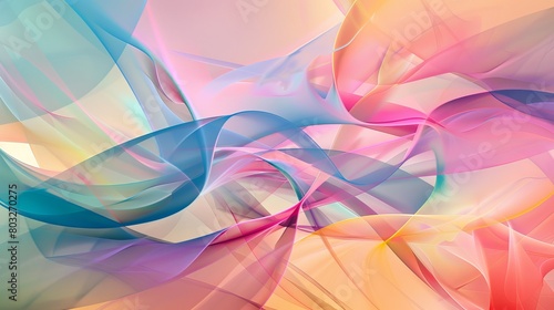 Vibrant abstract illustration with swirling colors and dynamic flow